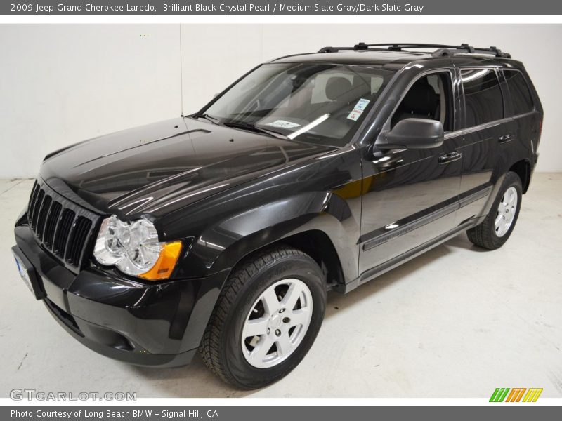 Brilliant Black Crystal Pearl / Medium Slate Gray/Dark Slate Gray 2009 Jeep Grand Cherokee Laredo