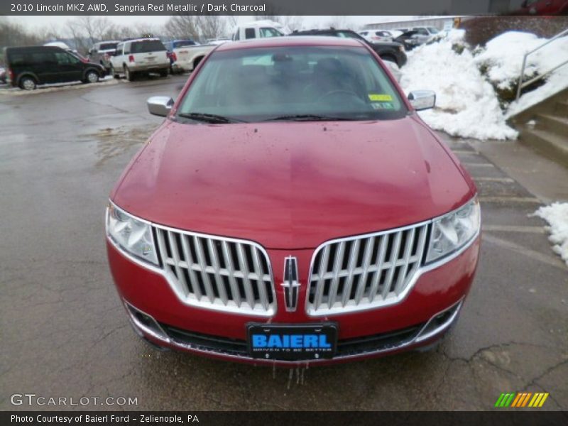 Sangria Red Metallic / Dark Charcoal 2010 Lincoln MKZ AWD