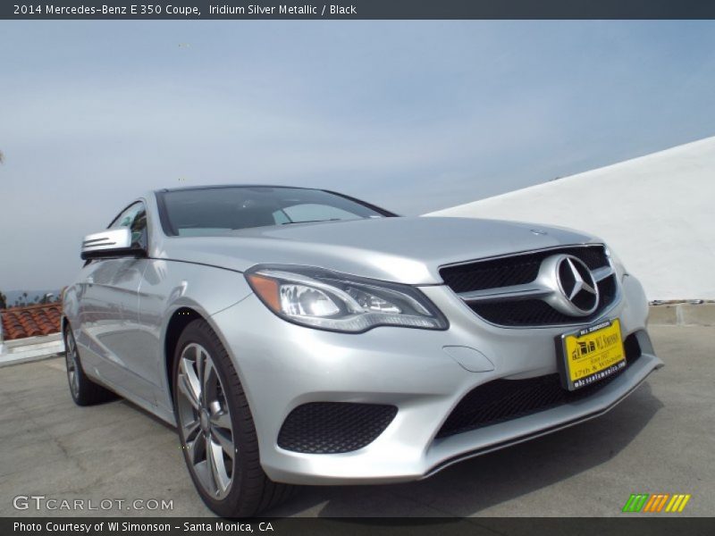 Iridium Silver Metallic / Black 2014 Mercedes-Benz E 350 Coupe