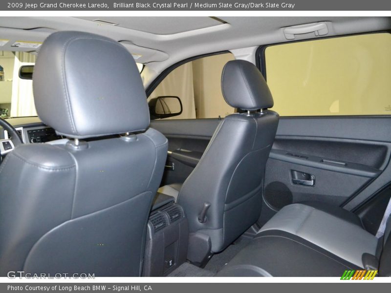 Brilliant Black Crystal Pearl / Medium Slate Gray/Dark Slate Gray 2009 Jeep Grand Cherokee Laredo