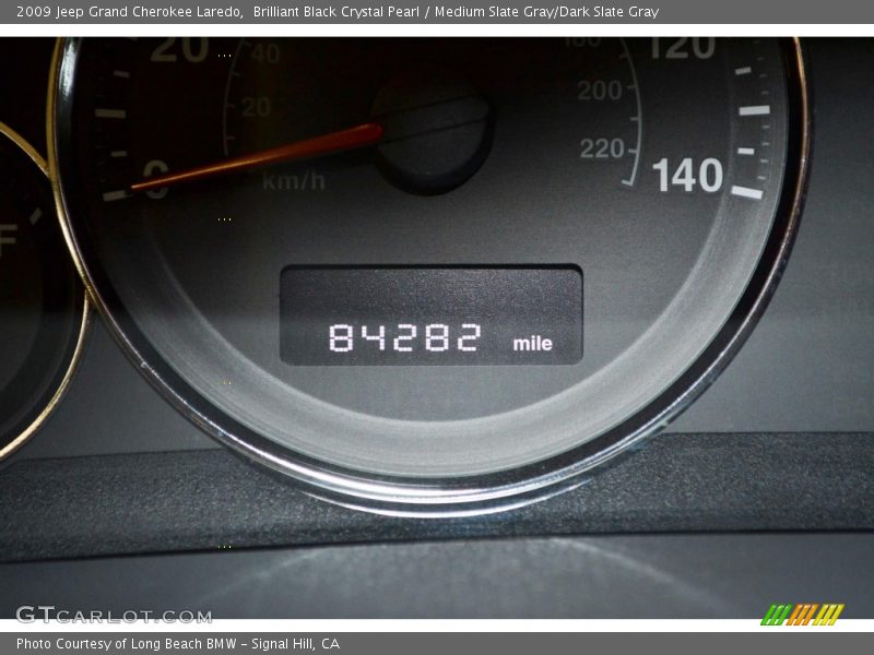 Brilliant Black Crystal Pearl / Medium Slate Gray/Dark Slate Gray 2009 Jeep Grand Cherokee Laredo