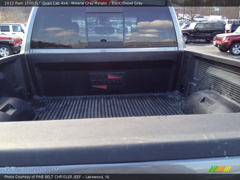 Mineral Gray Metallic / Black/Diesel Gray 2013 Ram 1500 SLT Quad Cab 4x4