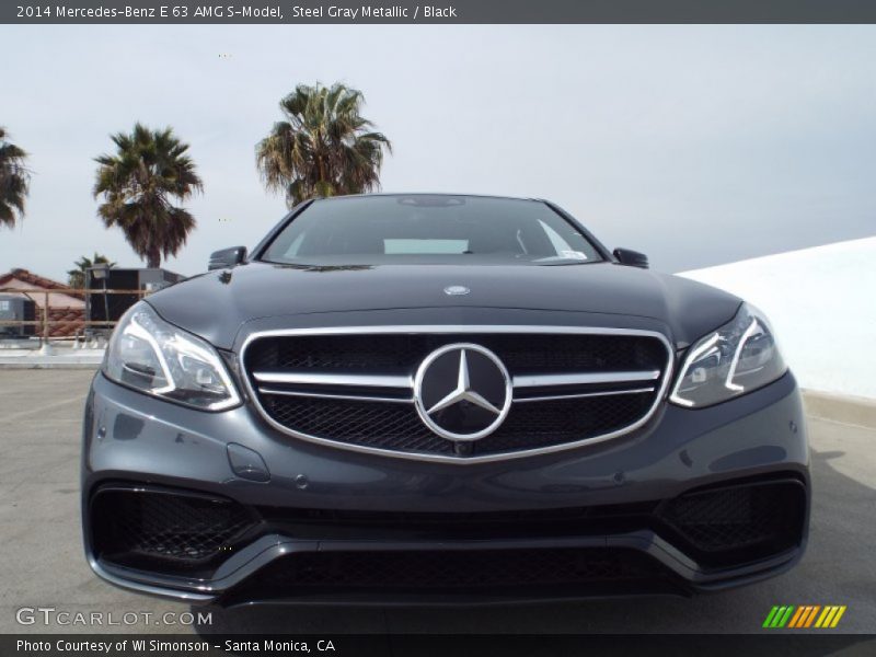 Steel Gray Metallic / Black 2014 Mercedes-Benz E 63 AMG S-Model