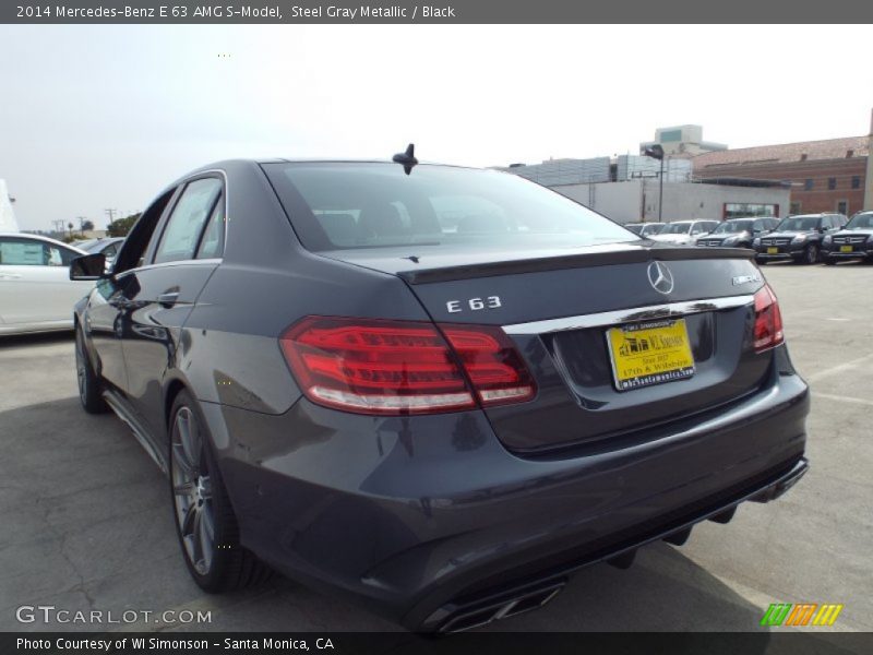 Steel Gray Metallic / Black 2014 Mercedes-Benz E 63 AMG S-Model