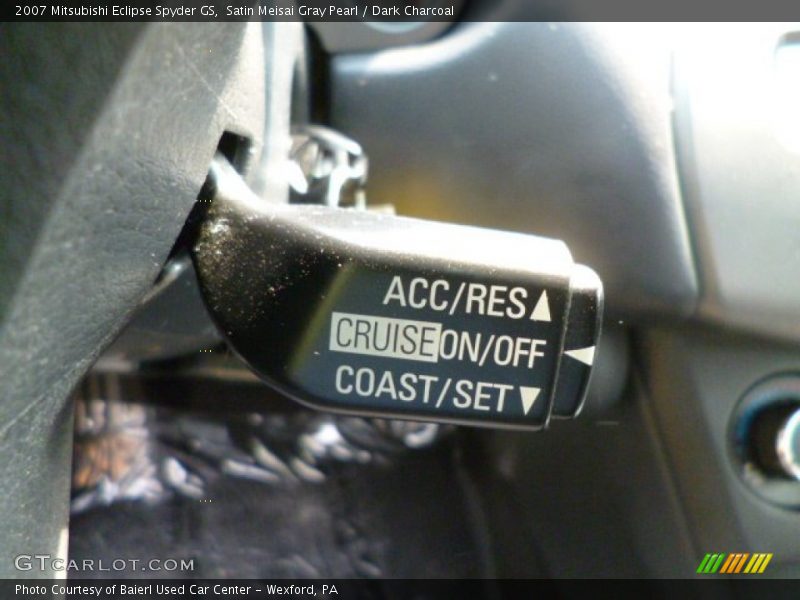 Satin Meisai Gray Pearl / Dark Charcoal 2007 Mitsubishi Eclipse Spyder GS