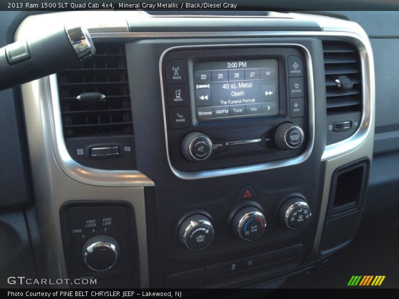 Mineral Gray Metallic / Black/Diesel Gray 2013 Ram 1500 SLT Quad Cab 4x4