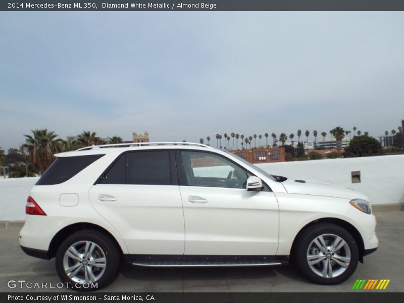 Diamond White Metallic / Almond Beige 2014 Mercedes-Benz ML 350