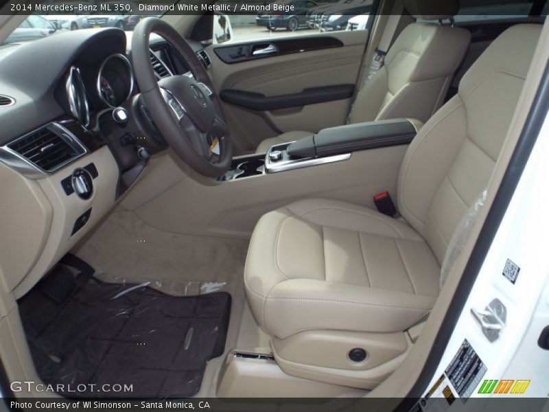 Diamond White Metallic / Almond Beige 2014 Mercedes-Benz ML 350