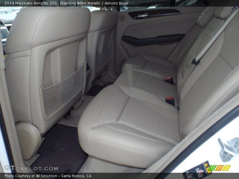 Diamond White Metallic / Almond Beige 2014 Mercedes-Benz ML 350