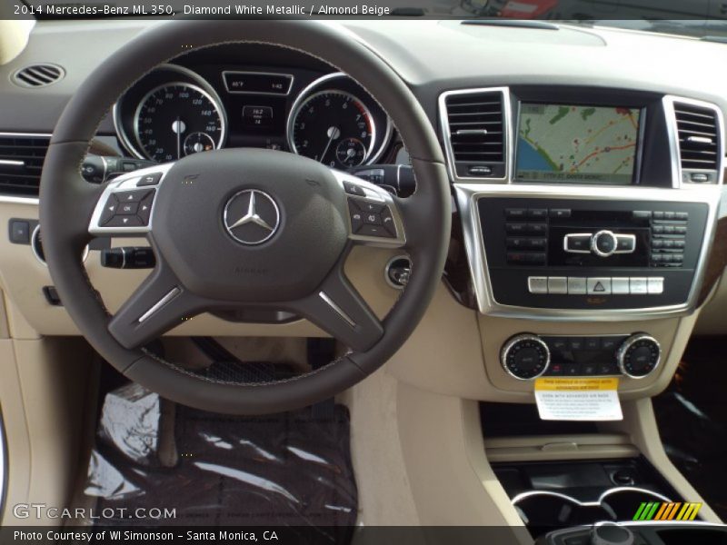 Diamond White Metallic / Almond Beige 2014 Mercedes-Benz ML 350