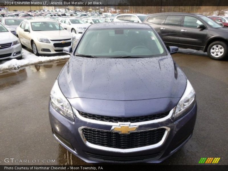 Atlantis Blue Metallic / Jet Black 2014 Chevrolet Malibu LT