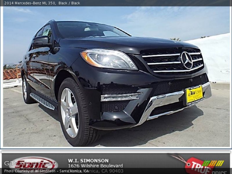 Black / Black 2014 Mercedes-Benz ML 350