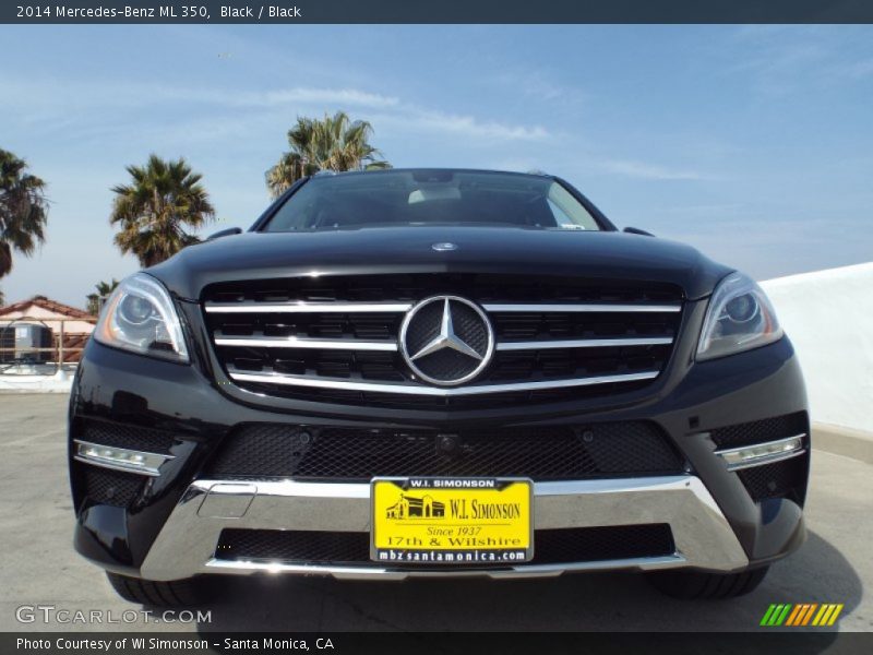 Black / Black 2014 Mercedes-Benz ML 350