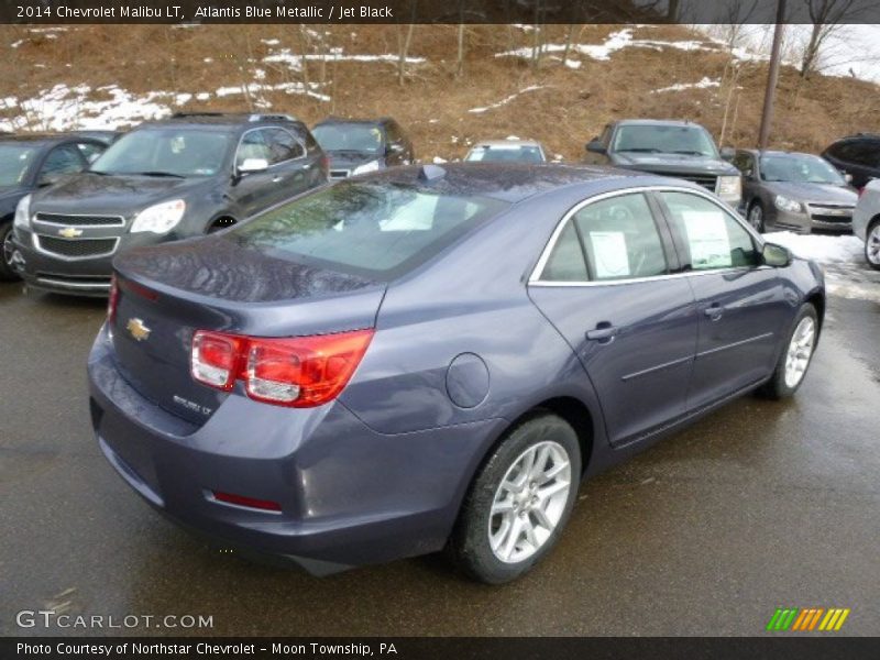 Atlantis Blue Metallic / Jet Black 2014 Chevrolet Malibu LT