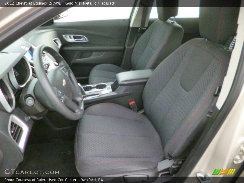 Gold Mist Metallic / Jet Black 2012 Chevrolet Equinox LS AWD