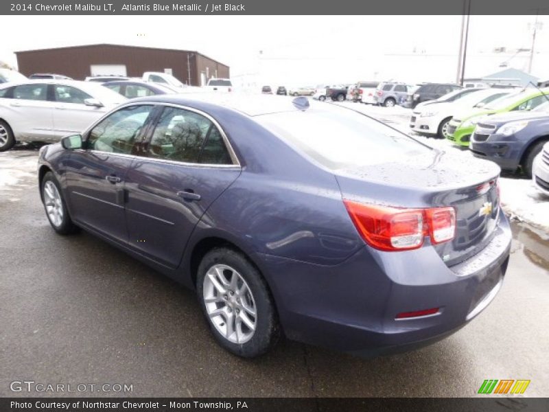 Atlantis Blue Metallic / Jet Black 2014 Chevrolet Malibu LT
