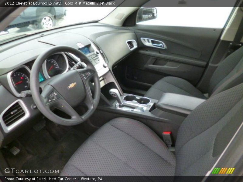 Gold Mist Metallic / Jet Black 2012 Chevrolet Equinox LS AWD