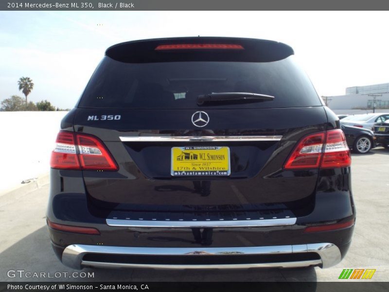 Black / Black 2014 Mercedes-Benz ML 350