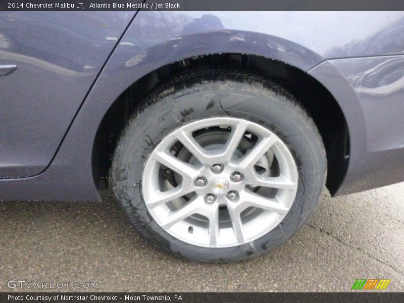 Atlantis Blue Metallic / Jet Black 2014 Chevrolet Malibu LT