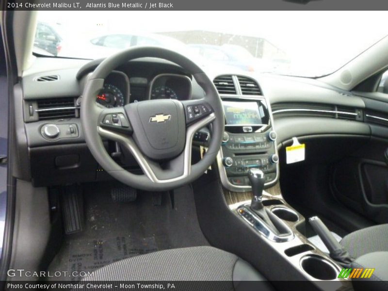 Atlantis Blue Metallic / Jet Black 2014 Chevrolet Malibu LT