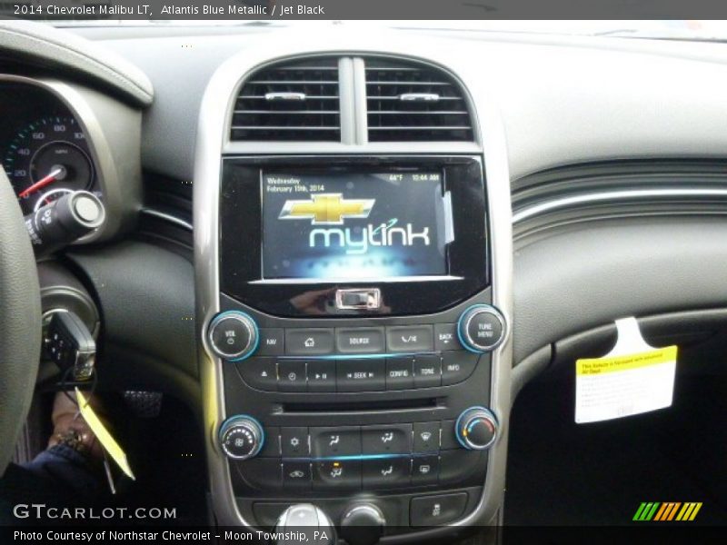 Atlantis Blue Metallic / Jet Black 2014 Chevrolet Malibu LT