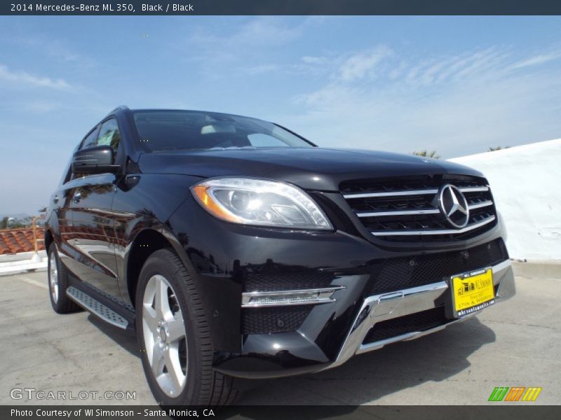 Black / Black 2014 Mercedes-Benz ML 350