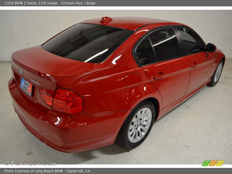 Crimson Red / Beige 2009 BMW 3 Series 328i Sedan