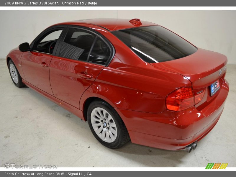 Crimson Red / Beige 2009 BMW 3 Series 328i Sedan