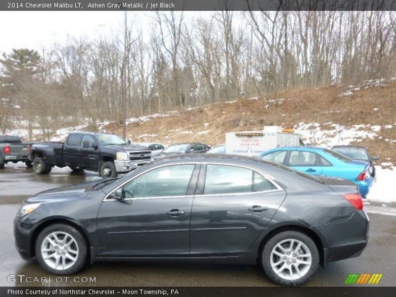 Ashen Gray Metallic / Jet Black 2014 Chevrolet Malibu LT