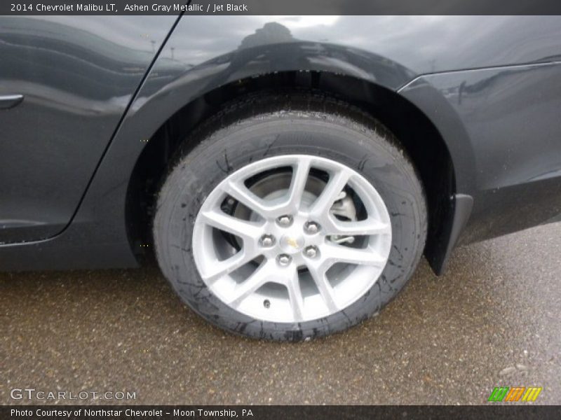 Ashen Gray Metallic / Jet Black 2014 Chevrolet Malibu LT