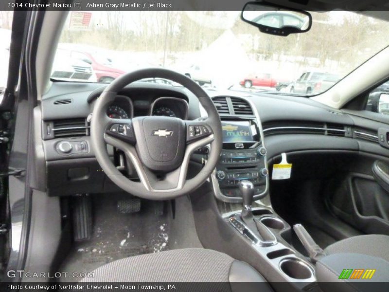 Ashen Gray Metallic / Jet Black 2014 Chevrolet Malibu LT