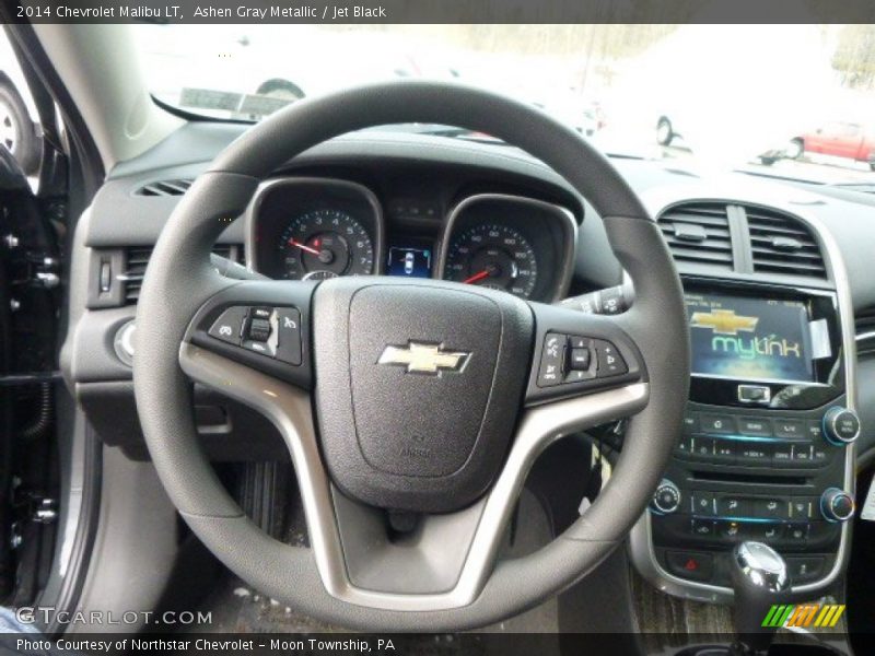 Ashen Gray Metallic / Jet Black 2014 Chevrolet Malibu LT