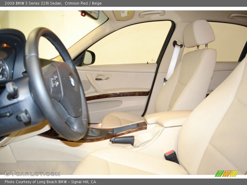 Crimson Red / Beige 2009 BMW 3 Series 328i Sedan