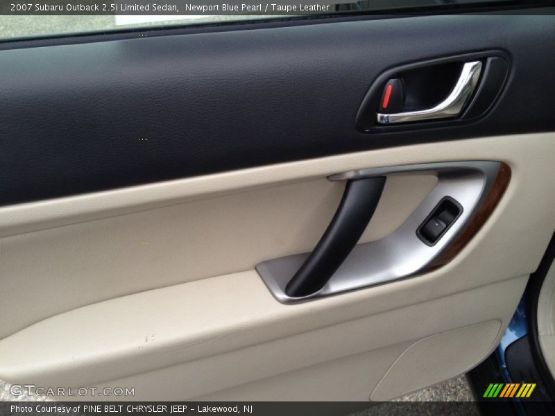 Newport Blue Pearl / Taupe Leather 2007 Subaru Outback 2.5i Limited Sedan