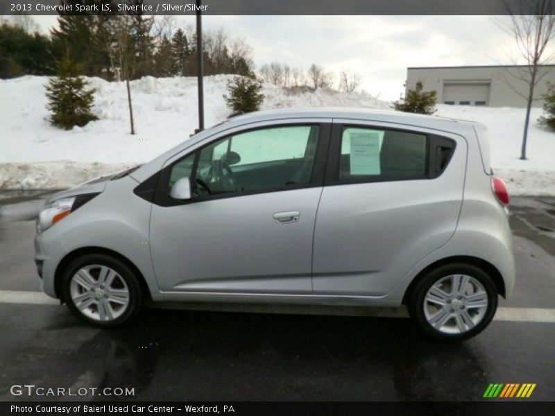 Silver Ice / Silver/Silver 2013 Chevrolet Spark LS