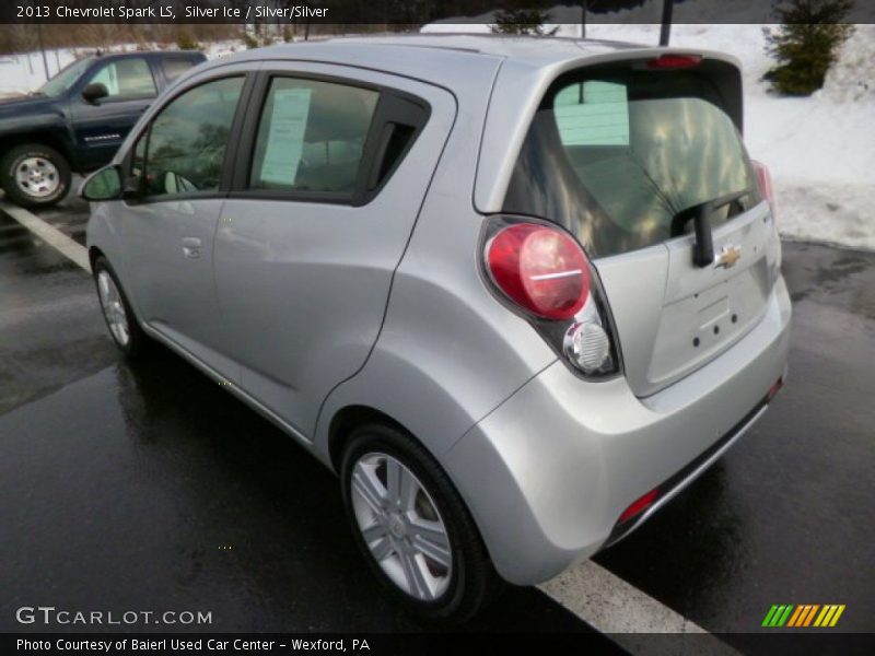 Silver Ice / Silver/Silver 2013 Chevrolet Spark LS