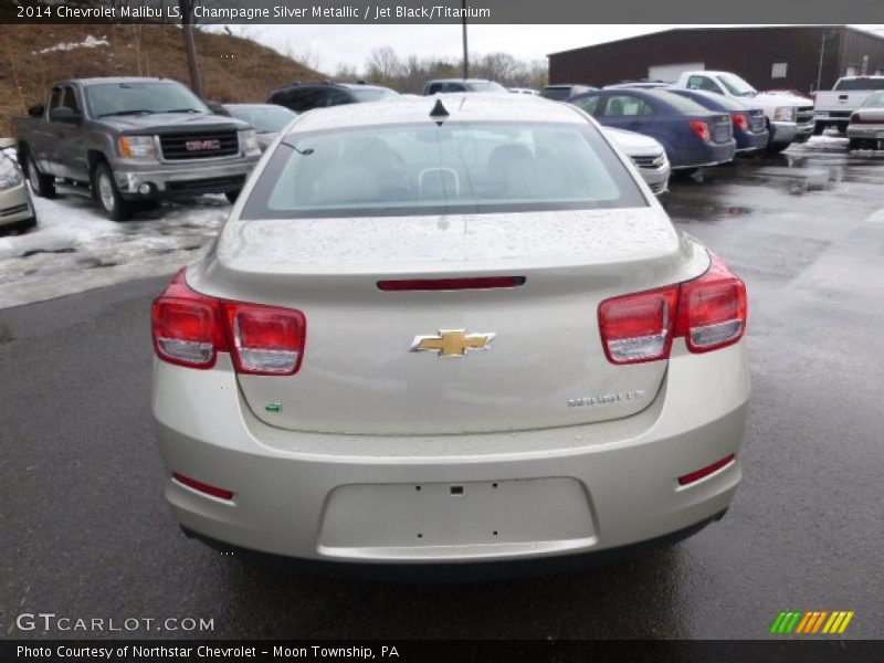Champagne Silver Metallic / Jet Black/Titanium 2014 Chevrolet Malibu LS