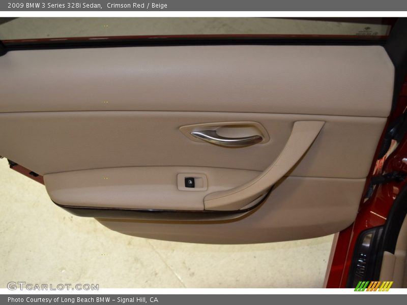 Crimson Red / Beige 2009 BMW 3 Series 328i Sedan