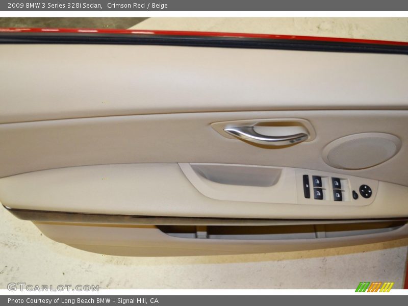 Crimson Red / Beige 2009 BMW 3 Series 328i Sedan