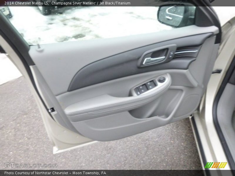 Champagne Silver Metallic / Jet Black/Titanium 2014 Chevrolet Malibu LS