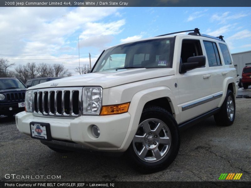 Stone White / Dark Slate Gray 2008 Jeep Commander Limited 4x4
