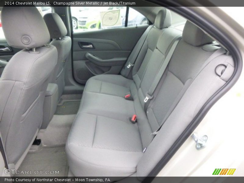 Champagne Silver Metallic / Jet Black/Titanium 2014 Chevrolet Malibu LS