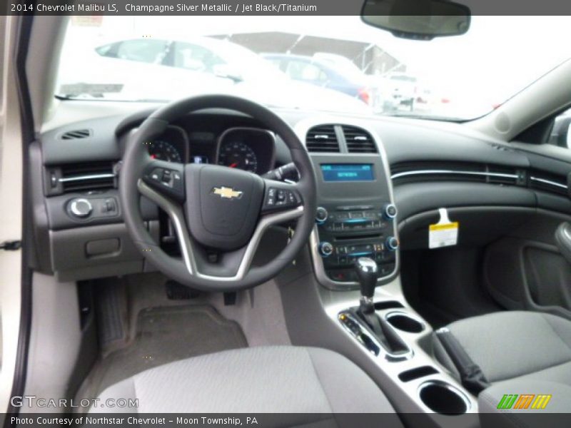 Champagne Silver Metallic / Jet Black/Titanium 2014 Chevrolet Malibu LS