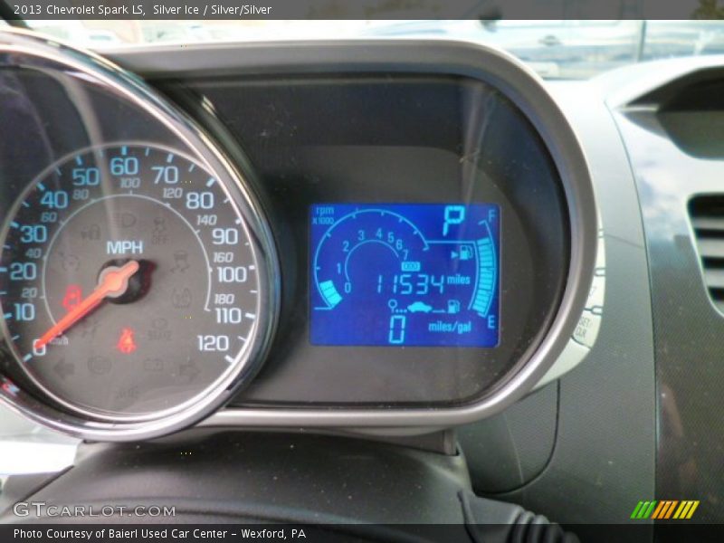 Silver Ice / Silver/Silver 2013 Chevrolet Spark LS