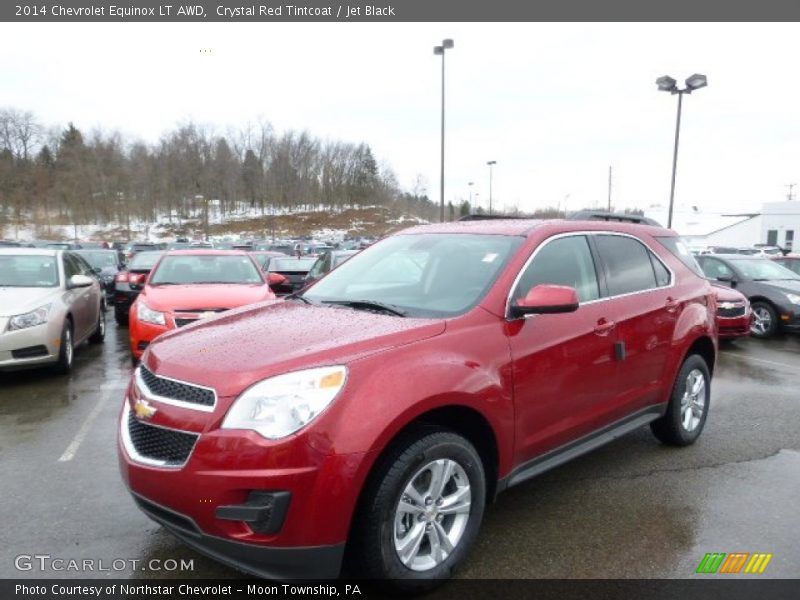 Crystal Red Tintcoat / Jet Black 2014 Chevrolet Equinox LT AWD