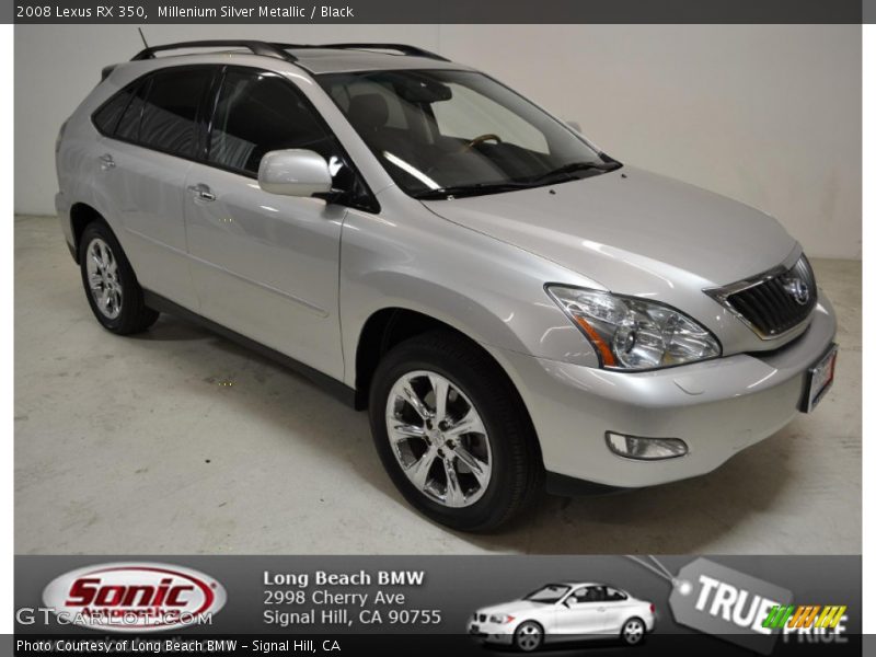 Millenium Silver Metallic / Black 2008 Lexus RX 350