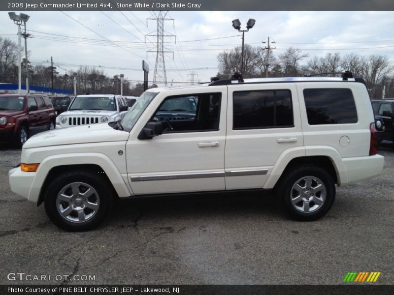 Stone White / Dark Slate Gray 2008 Jeep Commander Limited 4x4