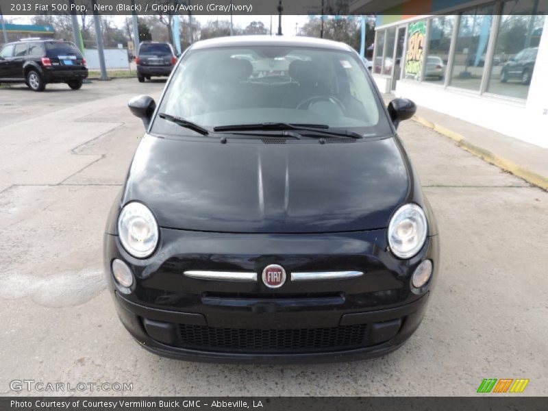 Nero (Black) / Grigio/Avorio (Gray/Ivory) 2013 Fiat 500 Pop
