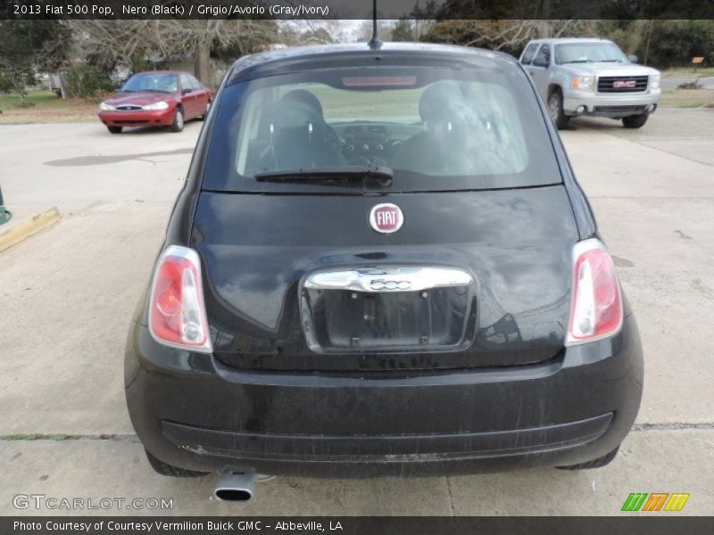 Nero (Black) / Grigio/Avorio (Gray/Ivory) 2013 Fiat 500 Pop