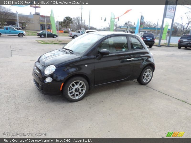 Nero (Black) / Grigio/Avorio (Gray/Ivory) 2013 Fiat 500 Pop